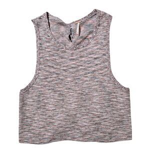 Free People Best Of Us‎ Sweater Tank Multi Hue Knit Lace Back Women's M